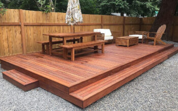 Terasové dosky ČEREVENÉ CUMARU 21 × 145 × 3000 mm | jemne rýh. / hladká | FSC®