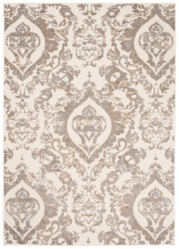 Terasový béžový koberec s ornamentom Šírka: 120 cm | Dĺžka: 170 cm