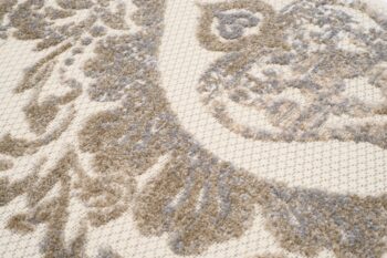 Terasový béžový koberec s ornamentom Šírka: 120 cm | Dĺžka: 170 cm