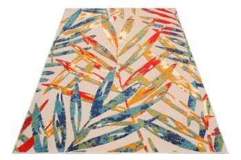 Terasový koberec s farebným motívom lístia Šírka: 120 cm | Dĺžka: 170 cm