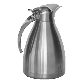Termo kanvica je vyrobená z nerezovej ocele. Má termoizolačné vlastnosti. Objem kanvice je 1 liter. Výrobok je vhodný do priemyselnej umývačky riadu.