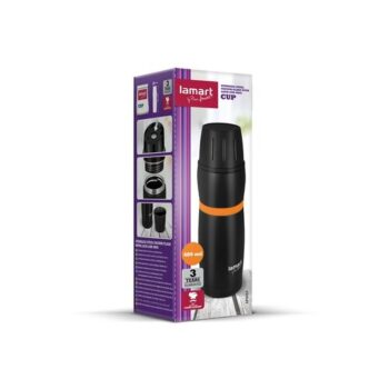 Termoska Lamart CUP 480 ml LT4054 čierna/oranžová