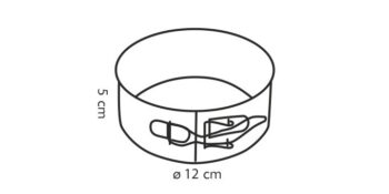 Tescoma Delícia forma na tortu 12 cm, 12 cm