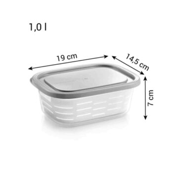 Tescoma Dóza do mrazničky s košíkom 4FOOD 1,0 l, 1 l