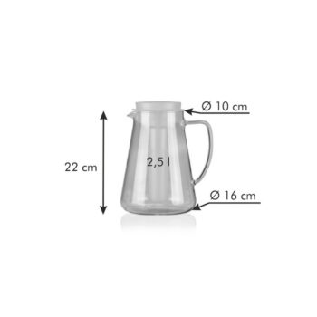 Tescoma Džbán s vylúhovaním a  chladením Teo 2,5 l, červená