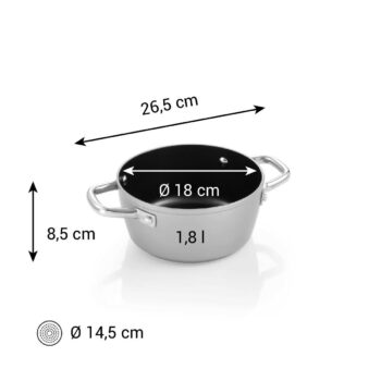 Tescoma Kastról GrandCHEF+ pr. 18 cm, 1,8 l, pr. 18 cm