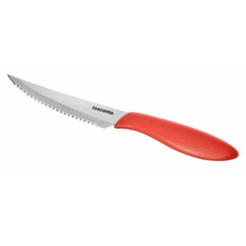 Tescoma Nôž steakový Presto 12 cm, 6 ks, červená