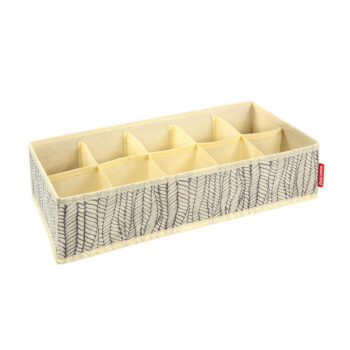 Tescoma Organizér na ponožky a bielizeň FANCY HOME, 40 x 18 x 10 cm, smotanová, S