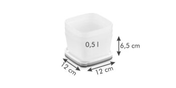 Tescoma PURITY 3-dielna sada dóz do mrazničky 0,5 l, 0,5 l
