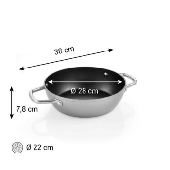 Tescoma Panvica hlboká GrandCHEF+ pr. 28 cm, 2 úchyty, pr. 28 cm