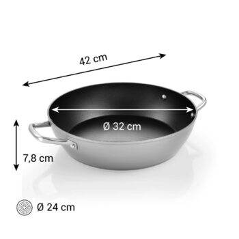 Tescoma Panvica hlboká GrandCHEF+ pr. 32 cm, 2 úchyty, pr. 32 cm