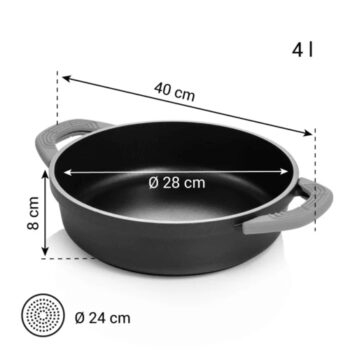 Tescoma Panvica hlboká SmartCLICK ¤ 28 cm, 2 úchyty