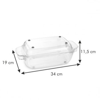 Tescoma Pekáč s poklopom GrandCHEF 34 x 19 cm, sklenený , S