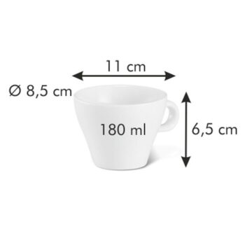 Tescoma Porcelánová šálka na cappuccino All FitOne Slim 180 ml