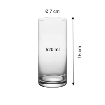 Tescoma Sada pohárov na long drink CHARLIE, 6 ks, 520 ml, L