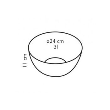 Tescoma Sklenená misa GIRO, 24 cm 389224, 24 cm