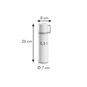 Tescoma Termoska s hrnčekom CONSTANT CREAM 0,5 l, nerez , 0,5 l