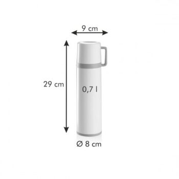 Tescoma Termoska s hrnčekom CONSTANT CREAM 0,7 l, nerez , 0,7 l