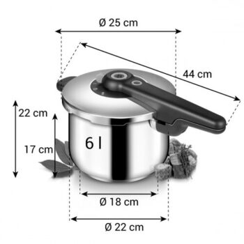 Tescoma Tlakový hrniec SmartCLICK 6.0 l, 6 l