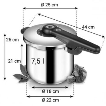 Tescoma Tlakový hrniec SmartCLICK 7.5 l, 7,5 l