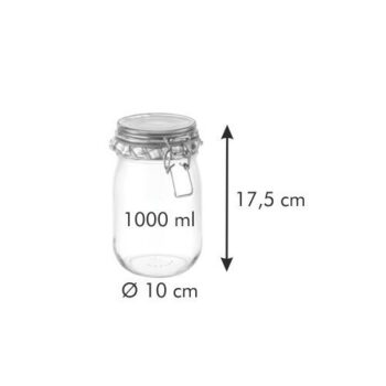 Tescoma Zavárací pohár s klipom DELLA CASA, 1 l, 1 l