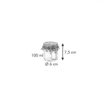 Tescoma Zaváracie poháre s klipsou DELLA CASA, 100 ml, 100 ml