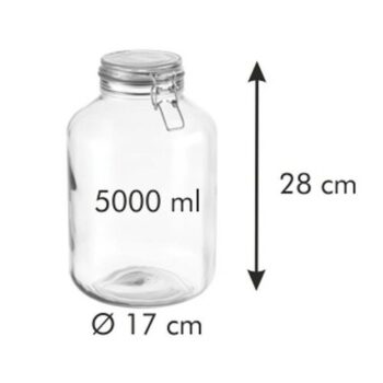 Tescoma Zaváracie poháre s klipsou DELLA CASA, 5000 ml, 5 l