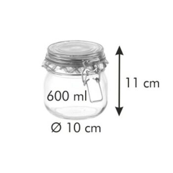 Tescoma Zaváracie poháre s klipsou DELLA CASA, 600 ml, 0,6 l