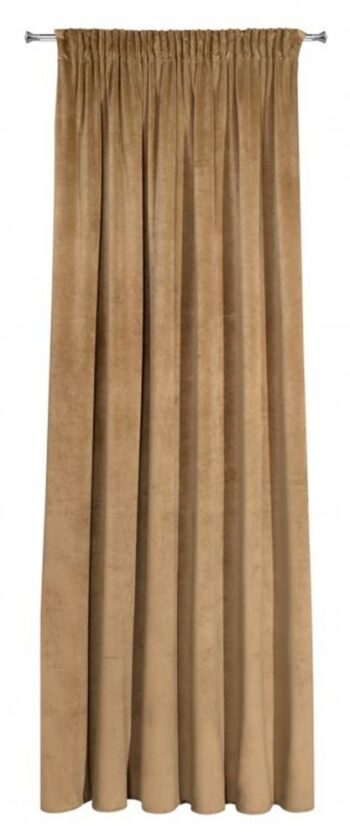 Tieňové jednofarebné závesy v bežovej farbe 140X270 cm