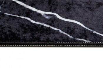 Tmavý dizajnový koberec s mramorovým vzorom zlatých detailov Šírka: 120 cm | Dĺžka: 170 cm