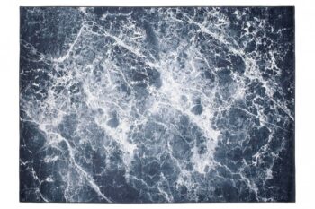 Tmavý trendový koberec s abstraktným vzorom Šírka: 120 cm | Dĺžka: 170 cm