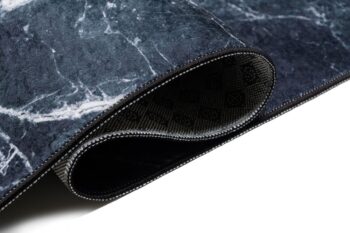 Tmavý trendový koberec s abstraktným vzorom Šírka: 120 cm | Dĺžka: 170 cm