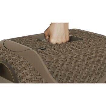 Toaleta pro mačky Rattan hnedá, 42 x 50,5 x 40 cm