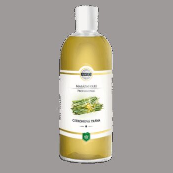 Topvet Masážny olej CITRÓNOVÁ TRÁVA, 500 ml