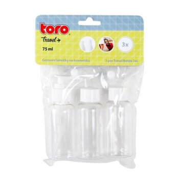 Toro Cestovný set fľaštičiek na kozmetiku, 3 ks
