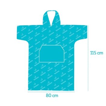 Towee Surf pončo MONO Bubblegum ružová, 80 x 115 cm