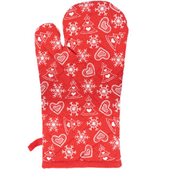 Trade Concept Chňapka s magnetom a podložka Srdiečka, 18 x 32 + 20 x 20 cm