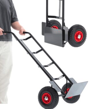 Transportný vozík do 200 kg v čiernej farbe
