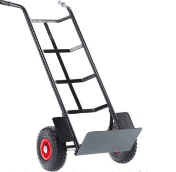 Transportný vozík do 200 kg v čiernej farbe
