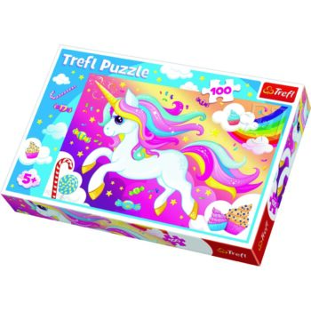 Trefl Puzzle Sladký jednorožec, 100 dielikov