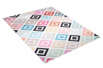 Trendový koberec s farebným geometrickým vzorom Šírka: 120 cm | Dĺžka: 170 cm