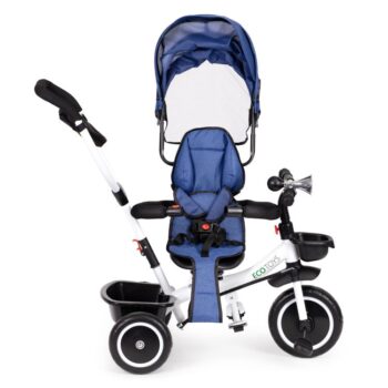 Trojkolka, kočík v modrej farbe Ecotoys
