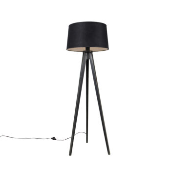 Trojnožka čierna s tienidlom z ľanu čierna 45 cm - Tripod Classic