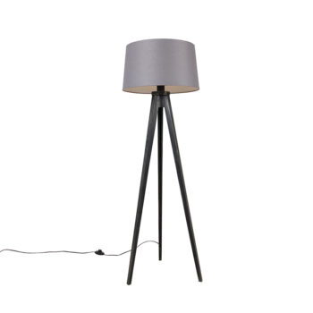 Trojnožka čierna s tienidlom z ľanu tmavosivým 45 cm - Tripod Classic