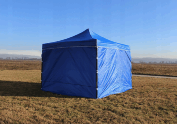 Trojstenný párty stan bez okien zelená 3m x 3m