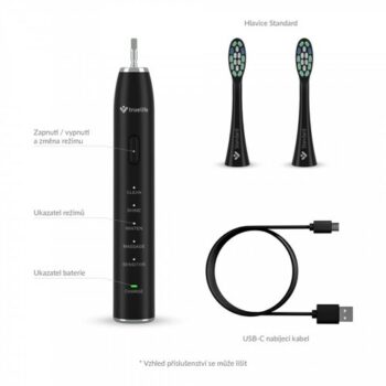 TrueLife Sonická zubná kefka SonicBrush Clean30, čierna