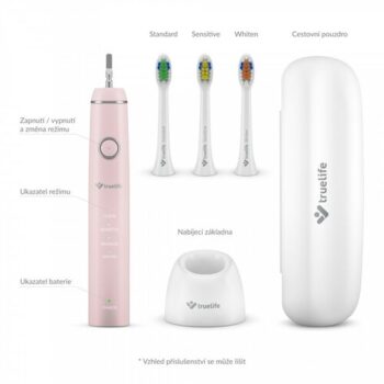 TrueLife Sonická zubná kefka SonicBrush Compact, ružová