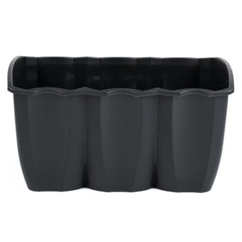 Truh.CROWN 39x28cm/DCRO400/na zábradlí/tmavosivý, 12 l