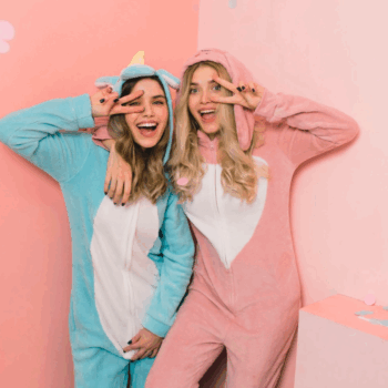 Tyrkysový kigurumi overal s motívom jednorožca veľkosť M