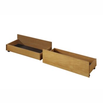 Praktický úložný priestor k posteli MIDEA (2 ks) na kolieskach určite využijete. Rozmery úložného priestoru sú (ŠxHxV): 97,5x41,6x32,2 cm. Na jeho výrobu bola použitá kvalitná MDF (drevovláknitá doska) v kombinácii s masívnym drevom. Farebné prevedenie úložných priestorov je vo farbe dub, ktorá…